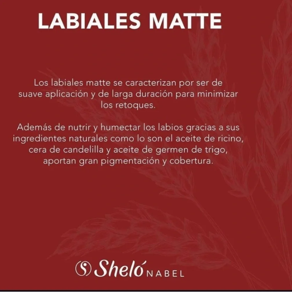 Shelo Nabel‎ Matte Red Lipstick Net WT 0.11oz (3 g)